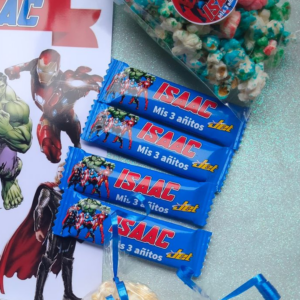 Plantilla editable Chocolatina Jet en Canva con diseños para niña y niño