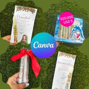 VELAS , kit imprimible en canva